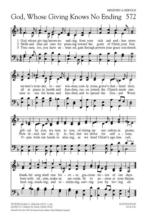 hymns about giving to others